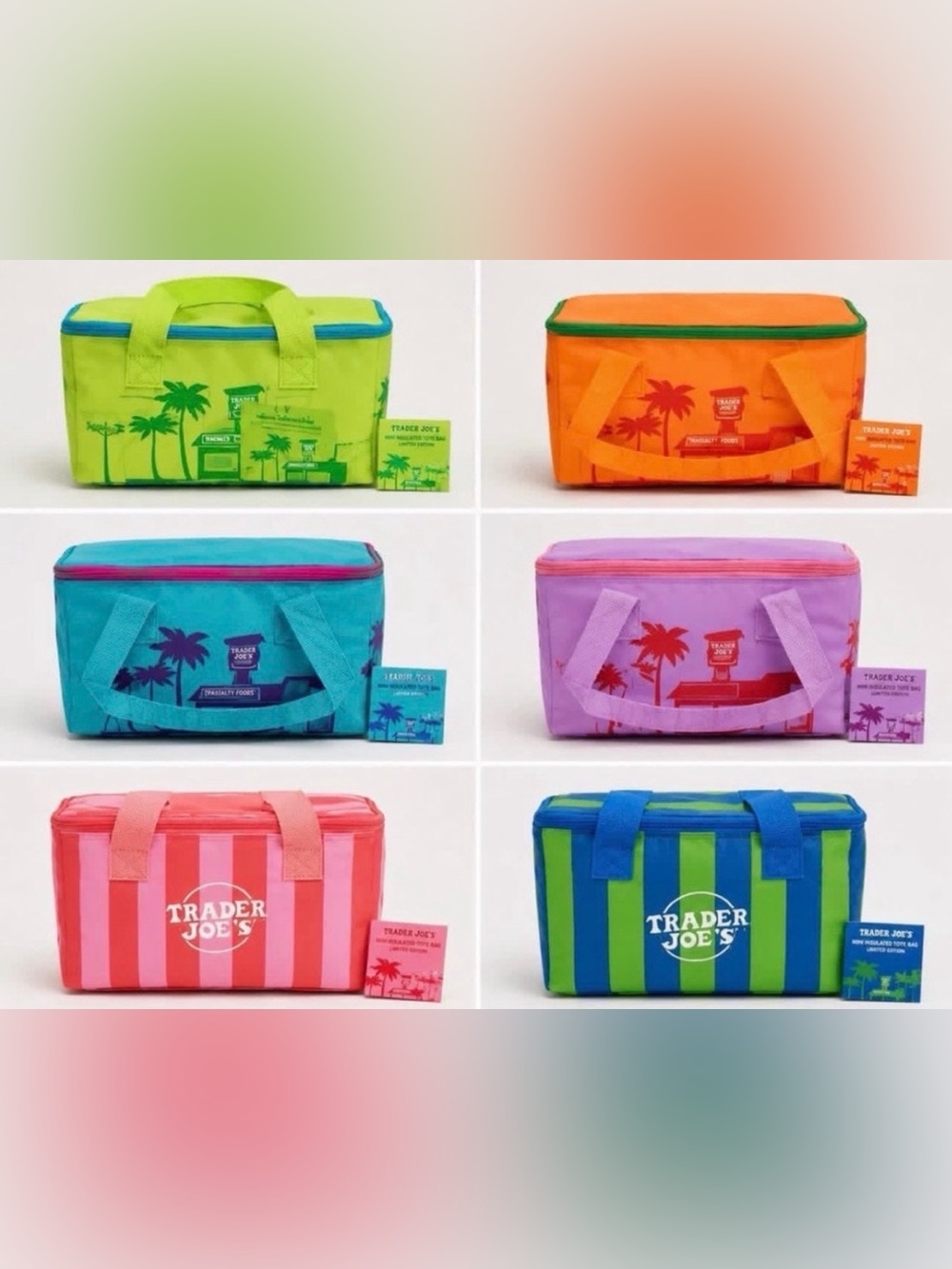 Trader Joe's Blue Insulated Mini Bag - Multi-use! Blue